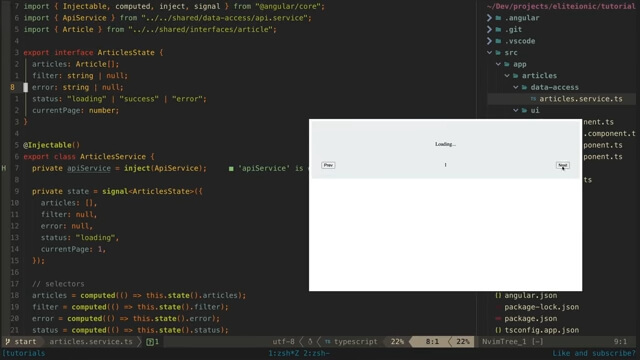 Articles Service application