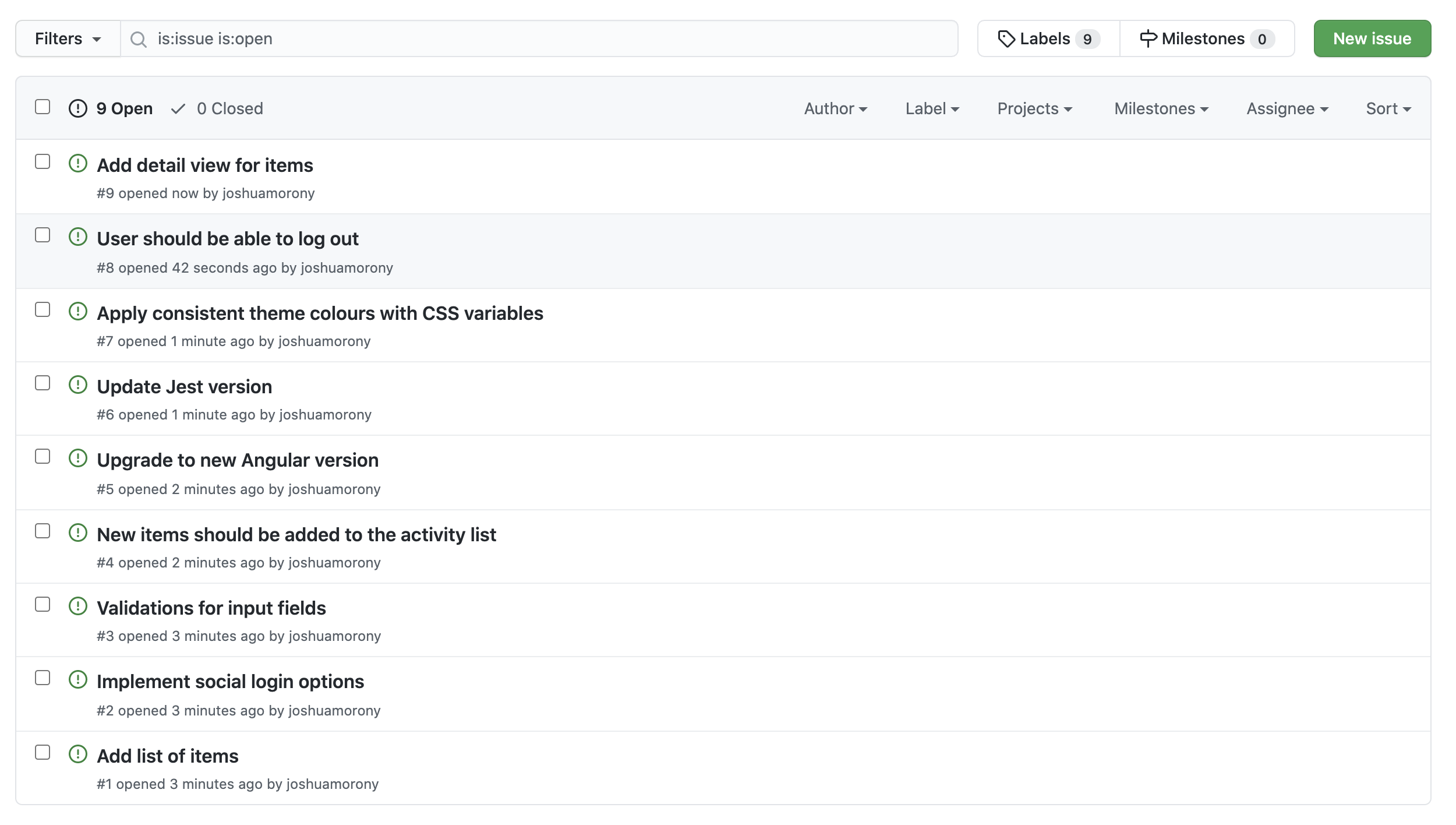 Github Issues