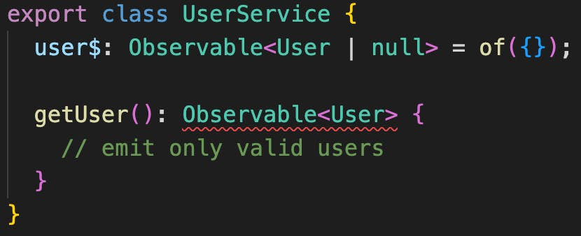 type guards being extremely useful with observables