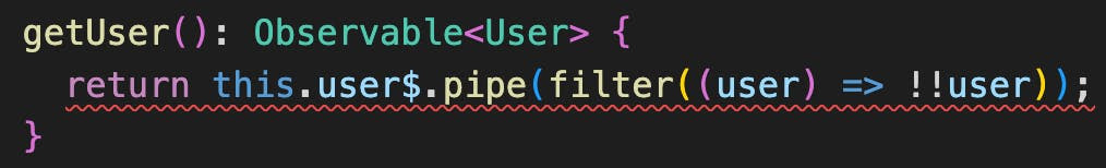 filter RxJS operator