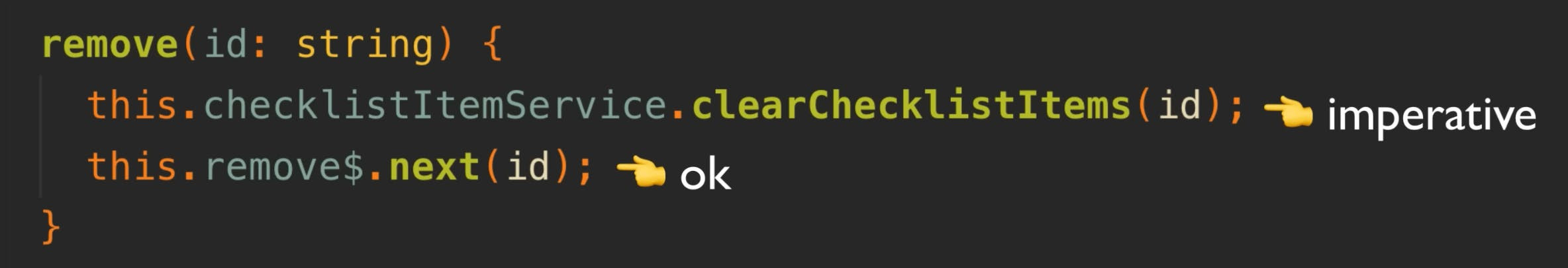 callback function for when someone clicks to delete a checklist