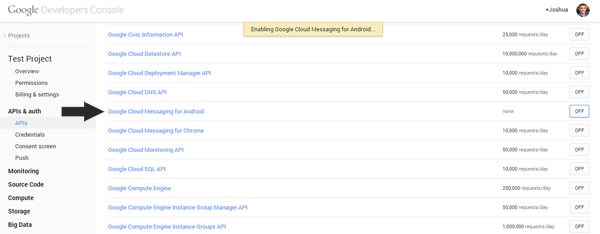 Google Cloud Messaging