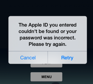 Apple ID Error