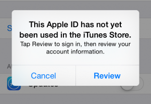 Apple ID Error