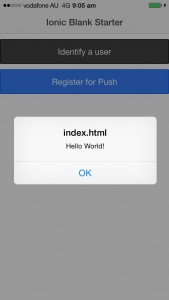 Ionic Push Mobile