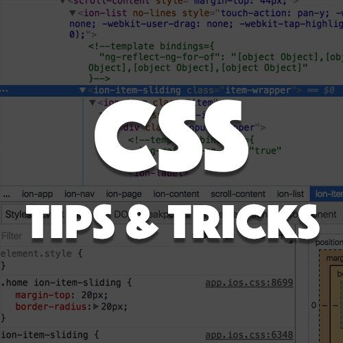 Tips & Tricks for Styling Ionic 2 Applications
