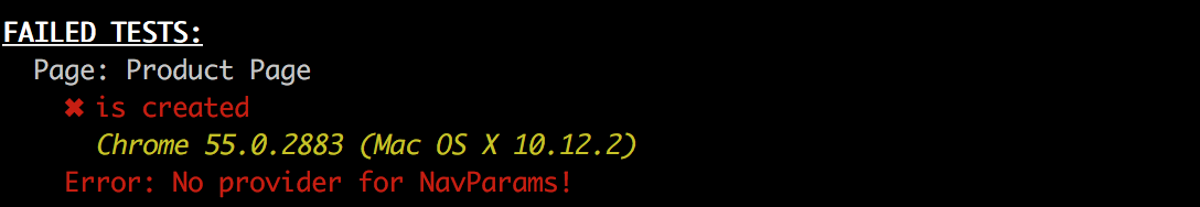 Testing Screenshot