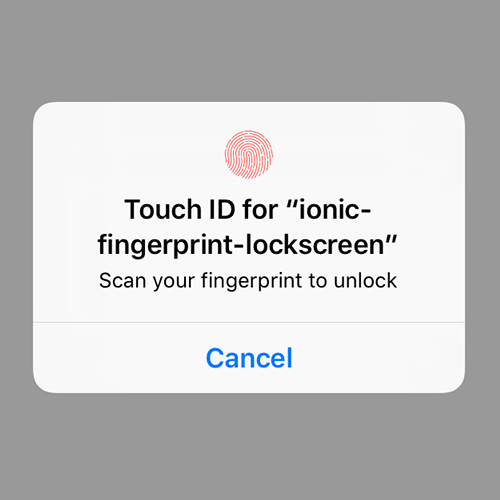 Creating a Fingerprint Lockscreen with TouchID in Ionic