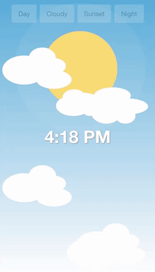 Time of Day Animation in Ionic