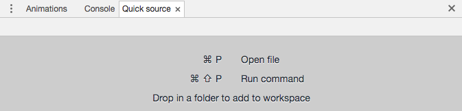 Chrome DevTools Quick Source
