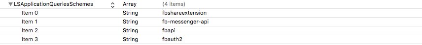 Adding Facebook Schemes to Info.plist file in Capacitor