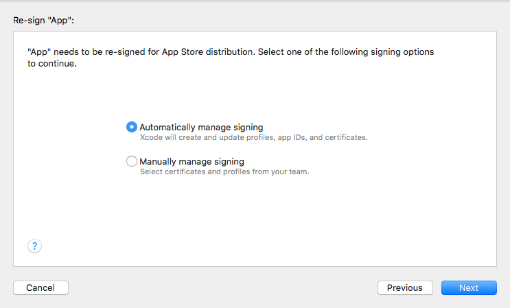 XCode Automatic Signing