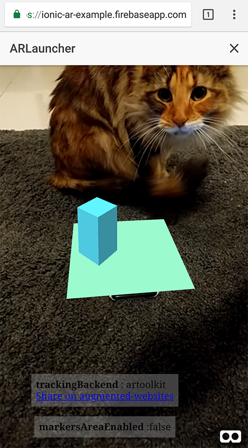 Augmented Reality in an Ionic & Angular PWA