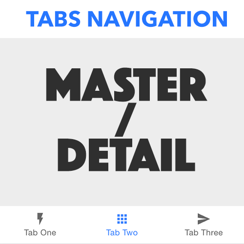 Master/Detail Navigation Within a Tabs Layout in Ionic
